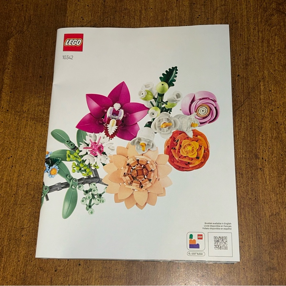 Lego Botanicals Pretty Pink Flower Bouquet 10342 Building Instructions ONLY